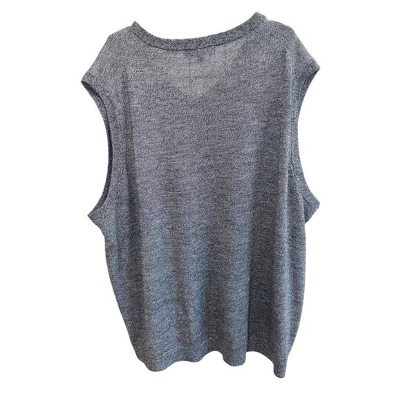 Hart Schaffner Marx Extra Fine Merino Wool Sleeveless Sweater Vest 3XT Gray - Picture 2 of 6